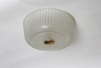 Archimede Seguso Murano glass ceiling flush mount light for Seguso
