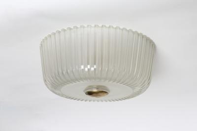 Archimede Seguso Murano glass ceiling flush mount light for Seguso