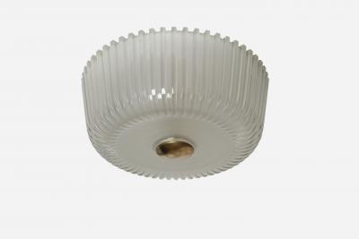 Archimede Seguso Murano glass ceiling flush mount light for Seguso