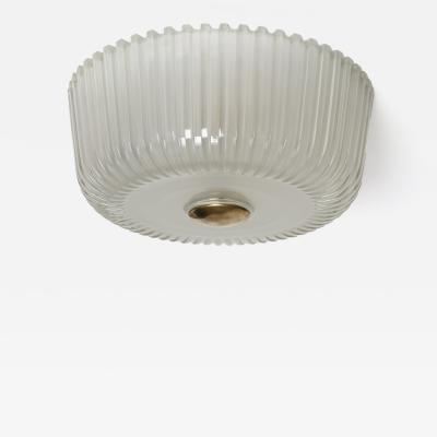 Archimede Seguso Murano glass ceiling flush mount light for Seguso
