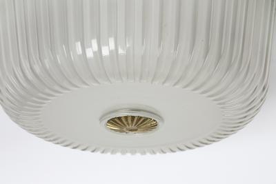 Archimede Seguso Murano glass flush mount light by Seguso Italy circa 1950s