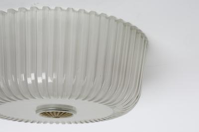Archimede Seguso Murano glass flush mount light by Seguso Italy circa 1950s