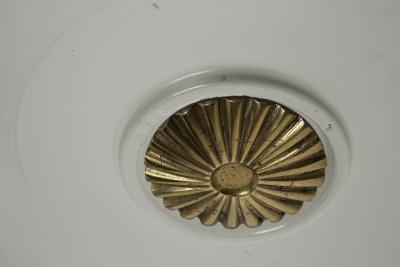 Archimede Seguso Murano glass flush mount light by Seguso Italy circa 1950s