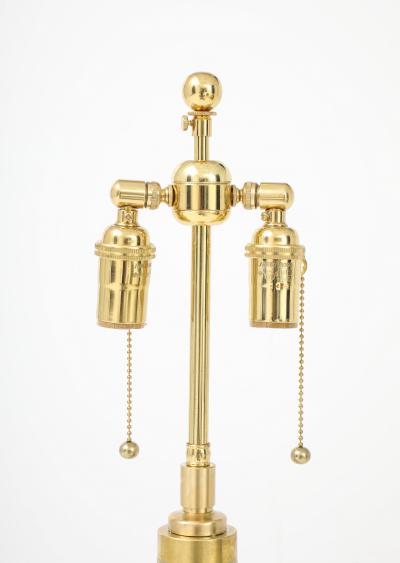 Archimede Seguso Pair of Large Gold Murano Ribbon Twist Lamps by Seguso