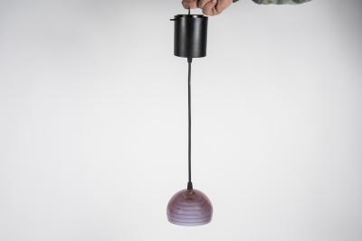 Archimede Seguso Pair of Murano glass pendant by Archimede Seguso