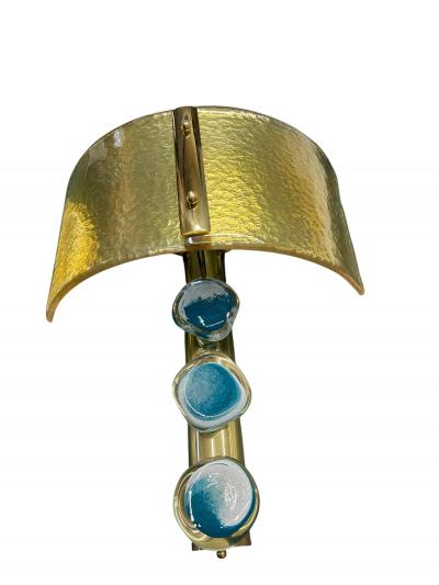 Archimede Seguso Pair of Murano glass sconces in the style of Archim de Seguso