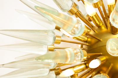 Archimede Seguso Rare Sputnik Murano glass chandelier