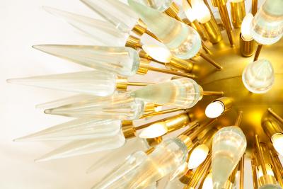 Archimede Seguso Rare Sputnik Murano glass chandelier