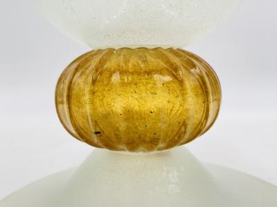 Archimede Seguso Signed Scavo Glass Vase by Archimede Seguso Murano Italy 20th Century