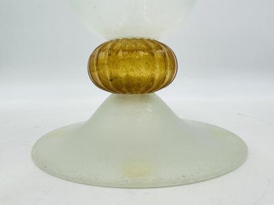 Archimede Seguso Signed Scavo Glass Vase by Archimede Seguso Murano Italy 20th Century