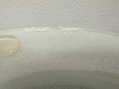 Archimede Seguso Signed Scavo Glass Vase by Archimede Seguso Murano Italy 20th Century