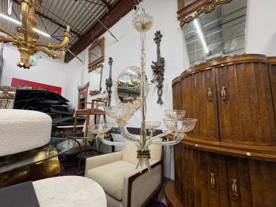 Archimede Seguso Stunning Murano GlassChandelier By Seguso