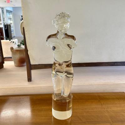 Archimede Seguso Venus De Milo Nude Murano Glass Sculpture Statue Italian Mid Century Modern