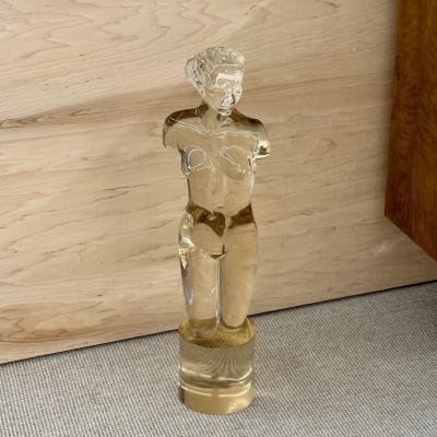 Archimede Seguso Venus De Milo Nude Murano Glass Sculpture Statue Italian Mid Century Modern