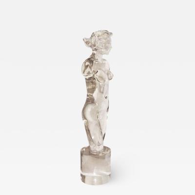 Archimede Seguso Venus De Milo Nude Murano Glass Sculpture Statue Italian Mid Century Modern