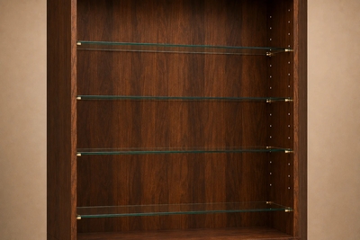 Architectural Brazilian Modern Style Bookcases in Aged Reclaimed Rosewood Pair