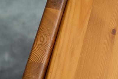 Architectural Coffee Table in Solid Pine 1970s