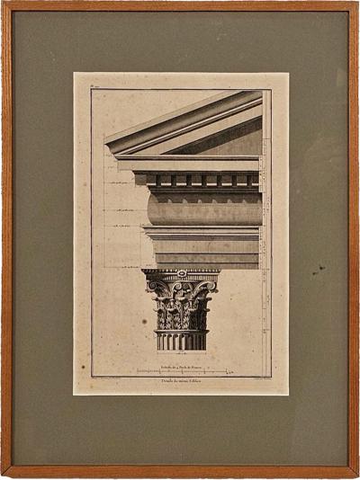 Architectural Engraving France circa 1800