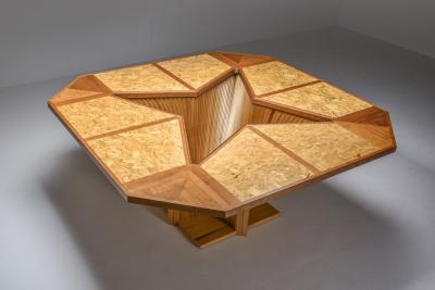 Architectural Minimalist Dining Set Modern Italy 1950s