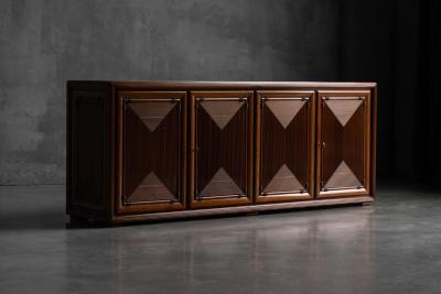 Architectural Modernist Sideboard France Mid 20th Century