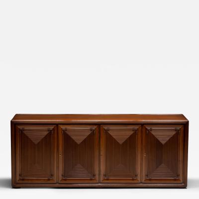 Architectural Modernist Sideboard France Mid 20th Century