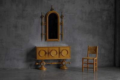 Architectural Revival Vanity Cabinet France 1960s