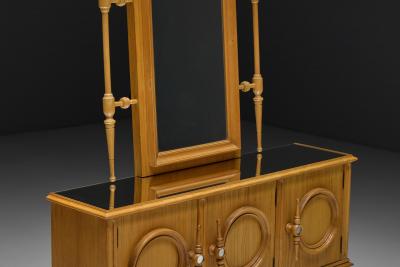 Architectural Revival Vanity Mirror France 1960s