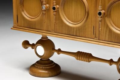 Architectural Revival Vanity Mirror France 1960s