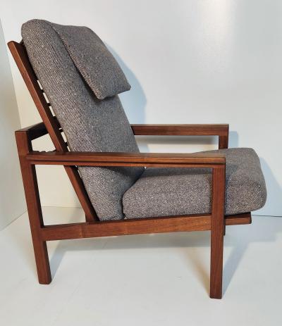 Arden Riddle Walnut Adjustable Lounge Chair Arden Riddle 1921 2011 pre 1965