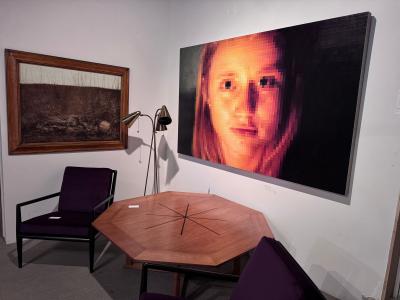 Areil in Candle Light by Douglas Leon Cartmel Large Oil Painting on Linen 2005