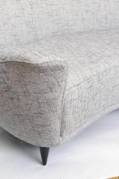Ariberto Colombo Ico Parisi Curved Back Sofa Manufactured by Ariberto Colombo
