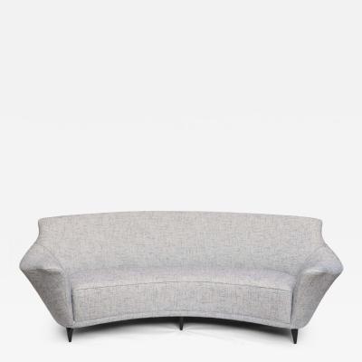 Ariberto Colombo Ico Parisi Curved Back Sofa Manufactured by Ariberto Colombo
