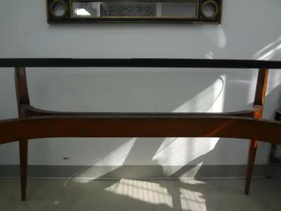 Ariberto Colombo Italian Modern Sculptural Dining Table With Glass Top