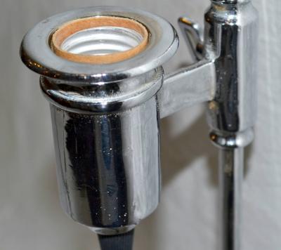 Arizona Biltmore Chrome Plated Adjustable Sconces from 1929 Rare