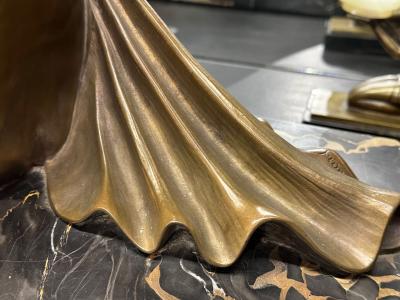 Armand Godard Art Deco Sculpture by Armand Godard Draped Woman 