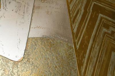 Armand Jonckers Stunning Acid Etched Brass Coffee Table Abstraction by Armand Jonckers