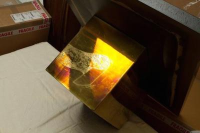 Armand Jonckers Stunning Acid Etched Brass Coffee Table Abstraction by Armand Jonckers