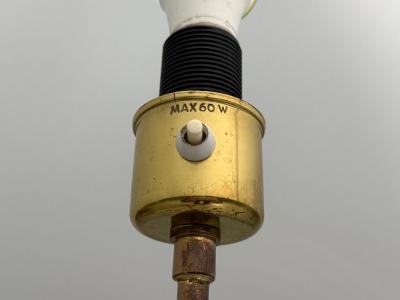 Armaturhantverk G teborg Articulating Floor Lamp Brass Fabric Sweden 1960s