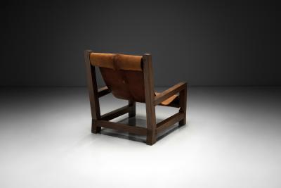 Armchair in Pine with Cowhide Seating Europe 1950s