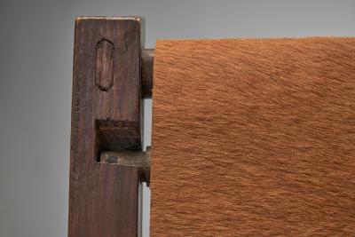 Armchair in Pine with Cowhide Seating Europe 1950s