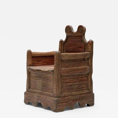 Armchair with Inner Compartment 19th Century
