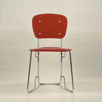 Armin Wirth Set of 4 Stacking Chairs by Armin Wirth and Aluflex 1950s