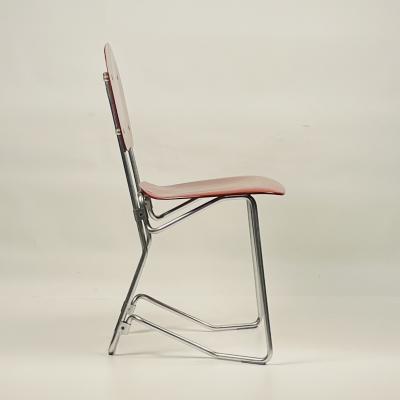 Armin Wirth Set of 4 Stacking Chairs by Armin Wirth and Aluflex 1950s
