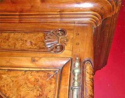 Armoire in Exceptional Burl Cherrywood