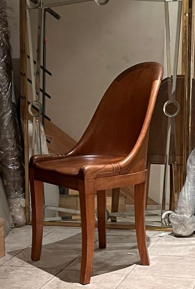 Armond Albert Rateau A A Rateau style forties empire revival pair of stunning carved chairs