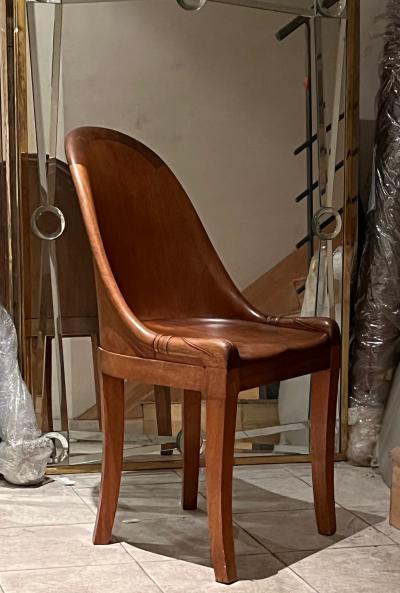 Armond Albert Rateau A A Rateau style forties empire revival pair of stunning carved chairs