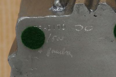 Arnaldo Gamba Tradito Arnaldo Gamba Cast Aluminium Vase Italy 2004