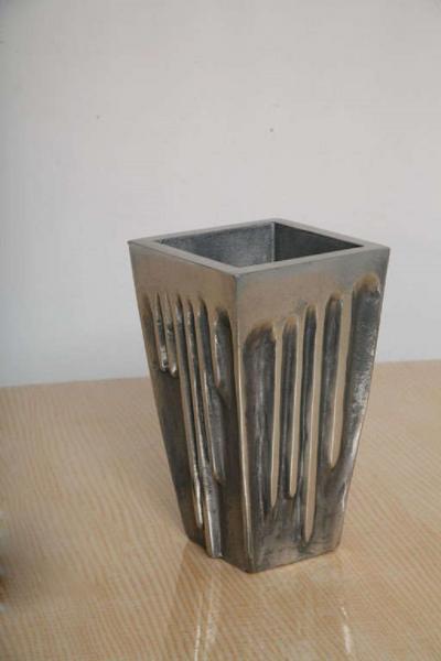 Arnaldo Gamba Tradito Arnaldo Gamba Cast Aluminium Vase Italy 2004