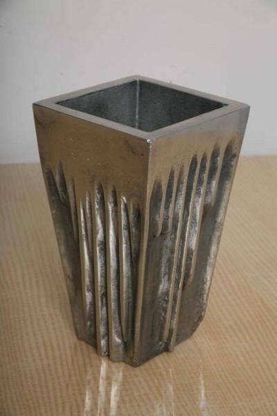 Arnaldo Gamba Tradito Arnaldo Gamba Cast Aluminium Vase Italy 2004
