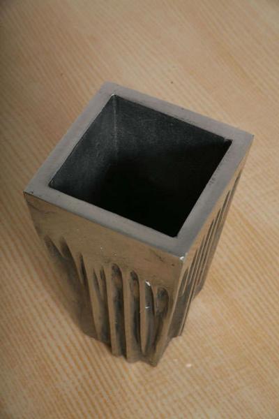 Arnaldo Gamba Tradito Arnaldo Gamba Cast Aluminium Vase Italy 2004